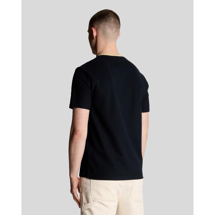 Produktbild Lyle and Scott T-Shirt mit kontrastierendem Kragen (L)