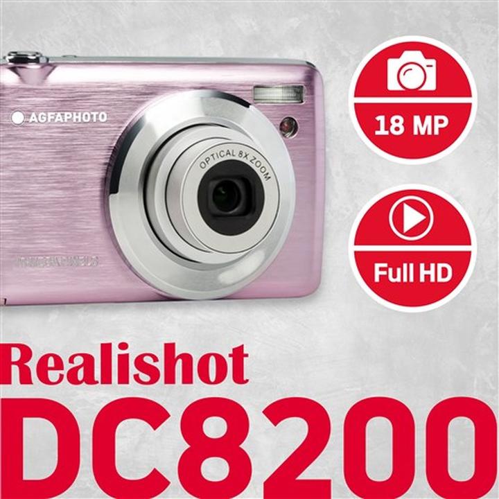 Productafbeelding AGFAPHOTO Compacte Realishot DC8200 1/3.2 inch Compact Camera 18 MP CMOS Pixel (18 Mpx, 1/3.2")