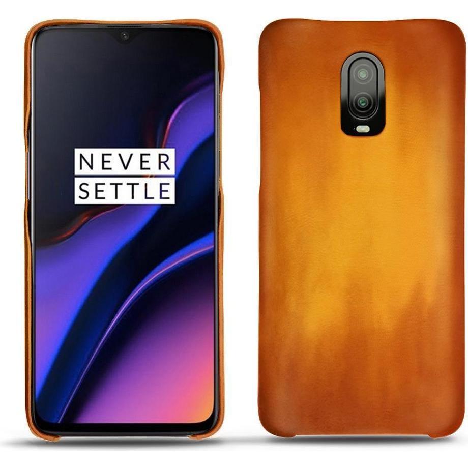 Thumbnail - Noreve Lederschutzhülle (OnePlus 6T), Smartphone Hülle, Orange