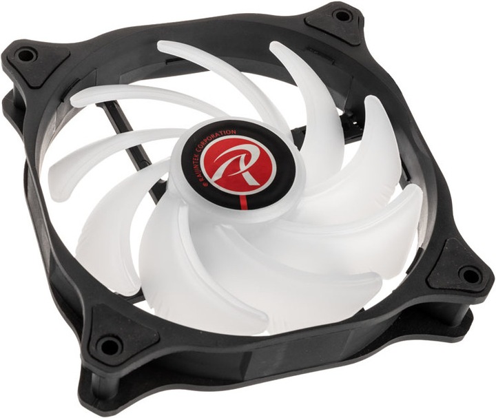 Actual product image Raijintek EOS 12 Rainbow ARGB PWM fan, set of 3 incl. controller (120 mm, 3 x)