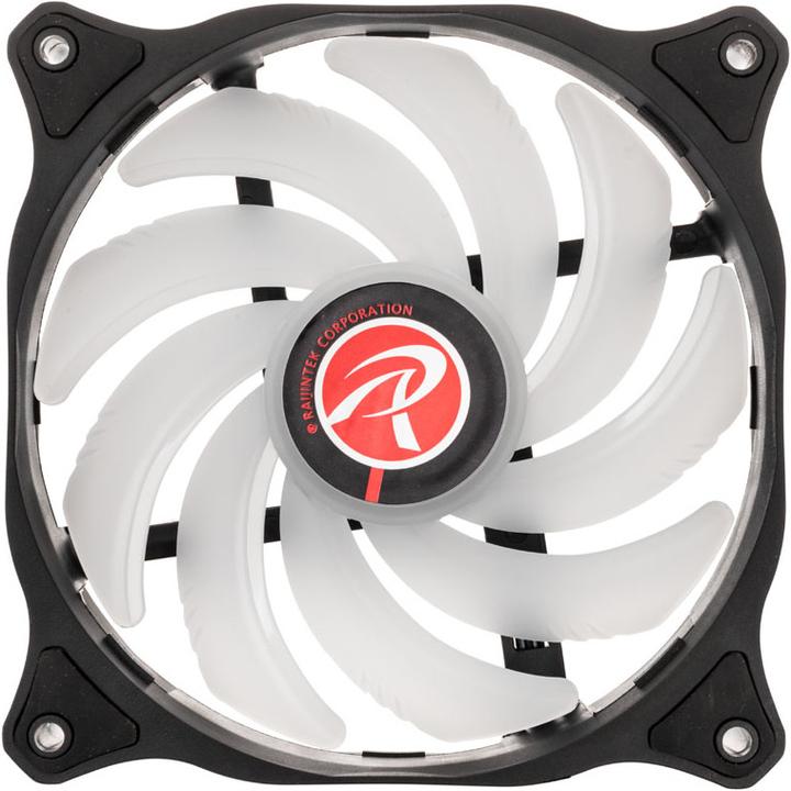 Actual product image Raijintek EOS 12 Rainbow ARGB PWM fan, set of 3 incl. controller (120 mm, 3 x)