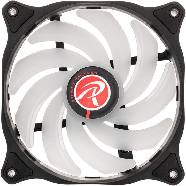Actual product image Raijintek EOS 12 Rainbow ARGB PWM fan, set of 3 incl. controller (120 mm, 3 x)