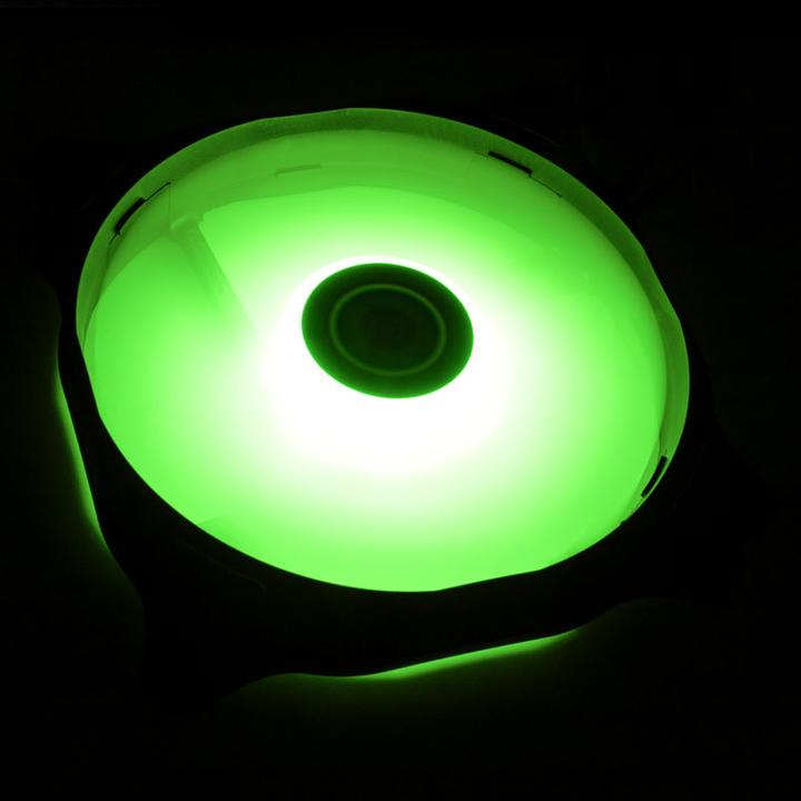 Actual product image Raijintek EOS 12 Rainbow ARGB PWM fan, set of 3 incl. controller (120 mm, 3 x)