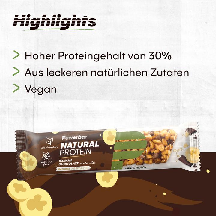Actual product image Powerbar Natural Protein (Banana Chocolate, 18 pcs., 720 g)