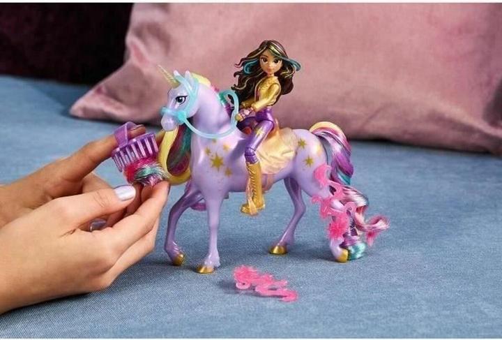 Actual product image Unicorn Academy - Sophia and unicorn Wildstar (with real mane and tail and brush)