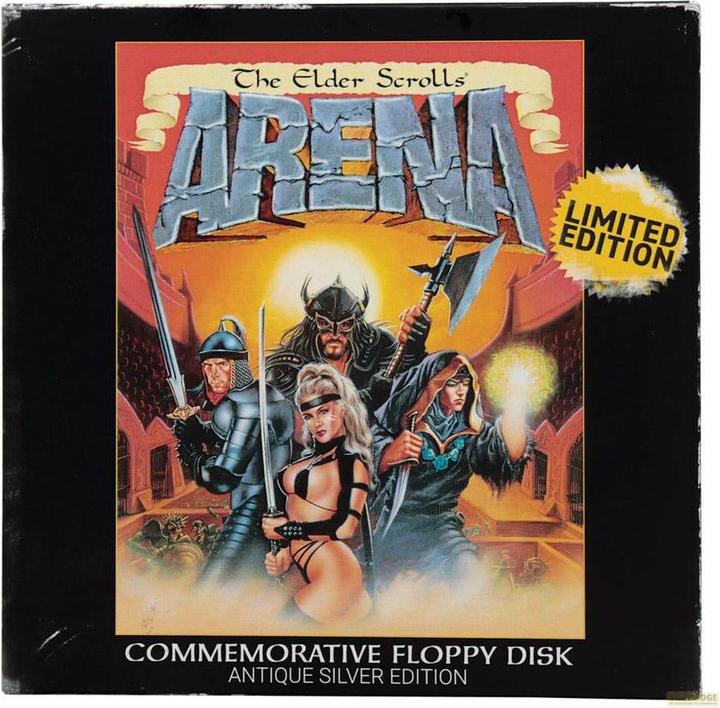 Actual product image Fanattik The Elder Scrolls Replica Arena Floppy Disc Limited Edition
