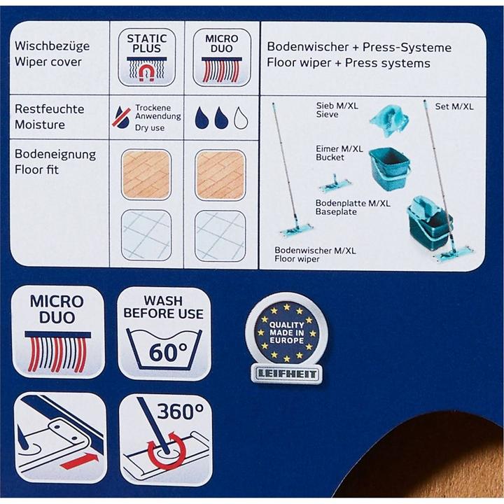 Produktbild Leifheit Combi M micro duo Bodenwischer (1 Stk.)