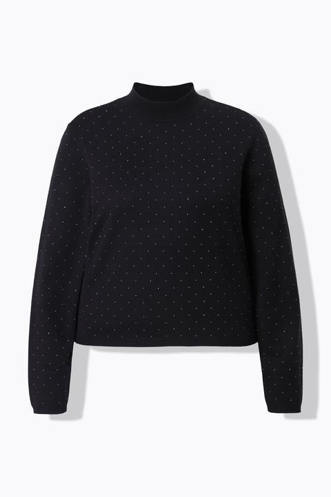 Produktbild Studio Untold Pullover, Boxy Shape, Glitzersteinchen (54)