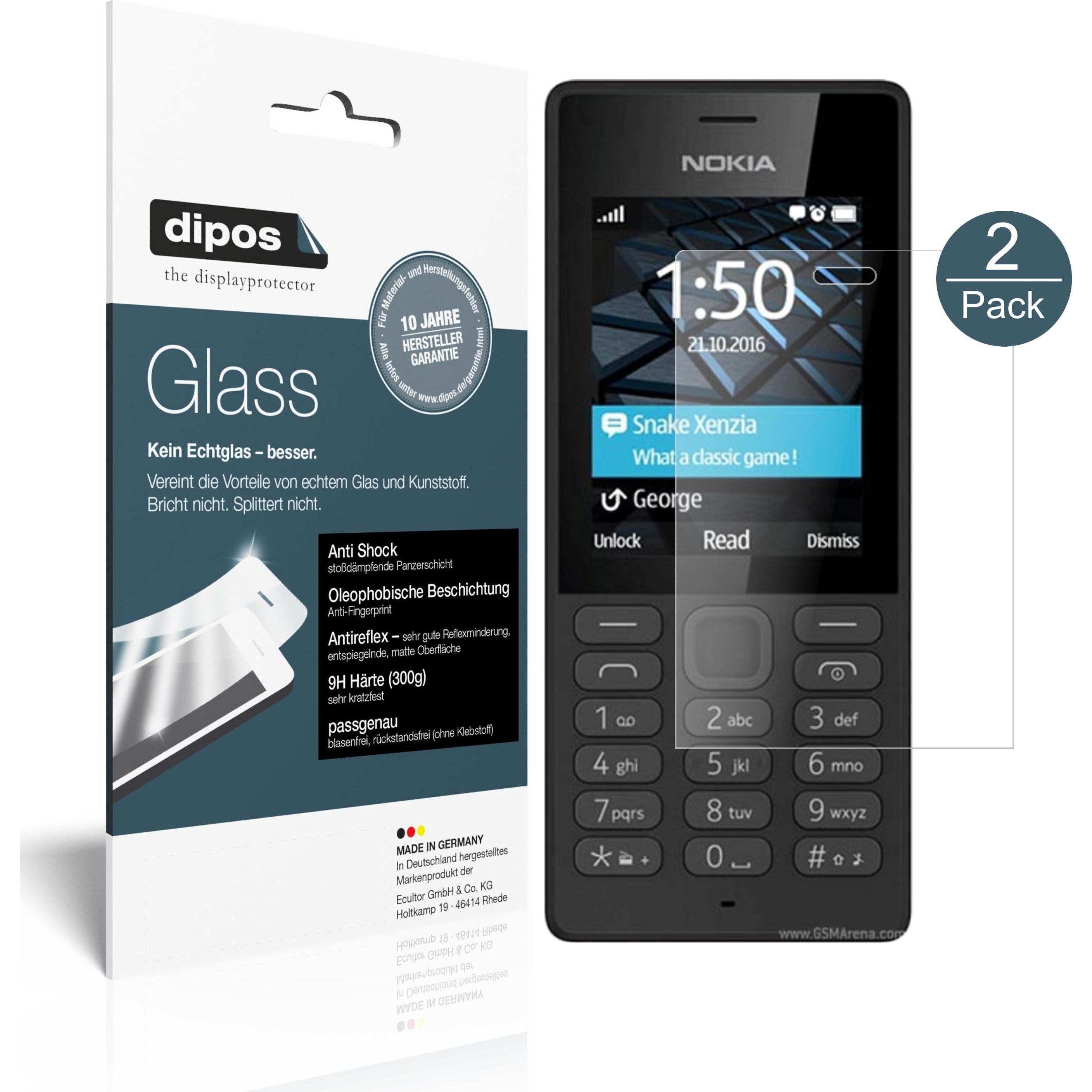 Dipos Displayschutz Anti-Shock (2 Stück, Nokia 150), Smartphone Schutzfolie, Transparent