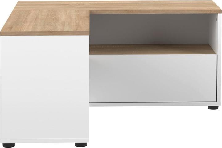 Immagine prodotto Temahome Porta TV angolare 90 bianco e rovere (45 x 90 cm)