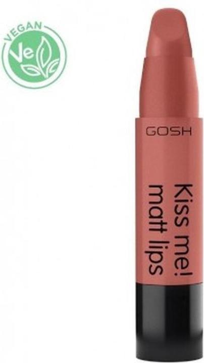 Actual product image Gosh Kiss Me Matt Lips 008 Natural Kiss (Natural Kiss)