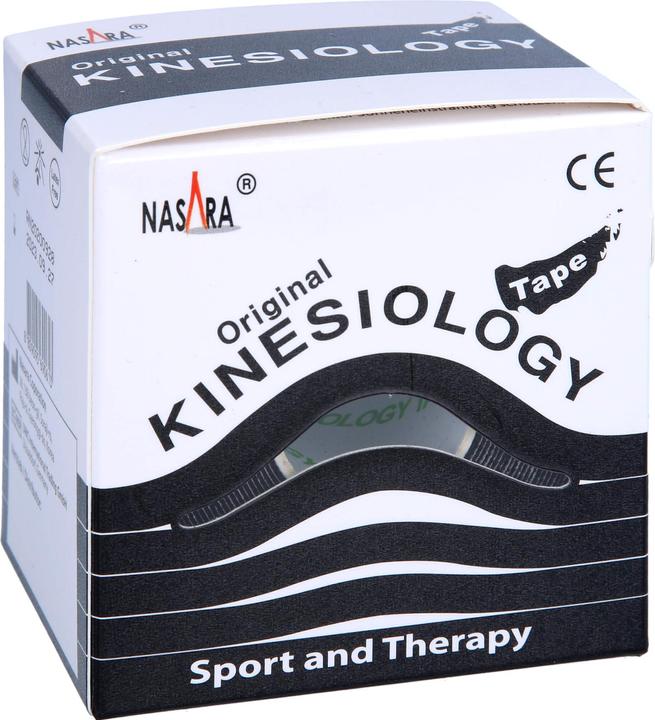 Image du produit Mikros NASARA Kinesiologie Tape Noir 5cmx5m, 1 pc PFL (5 m)