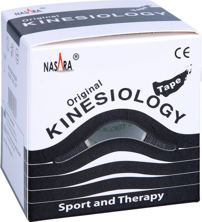 Actual product image Mikros NASARA Kinesiology Tape Black 5cmx5m, 1 pc PFL (5 m)