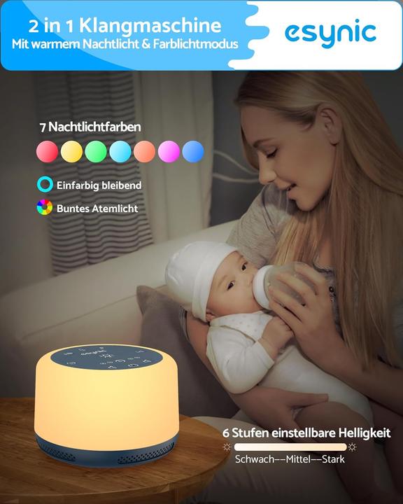 Image du produit eSynic Einschlafhilfe mit LED-Nachtlicht