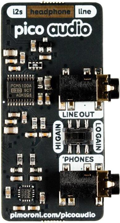 Actual product image Berrybase Raspberry Pi Pico Audio Pack (line-out and headphones)