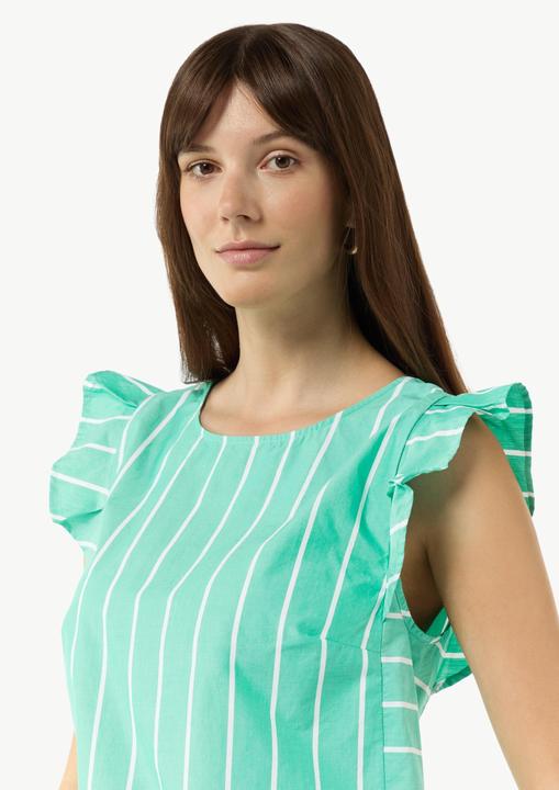 Actual product image Comma Bluse Gestreifte Baumwollbluse mit Volants (42)