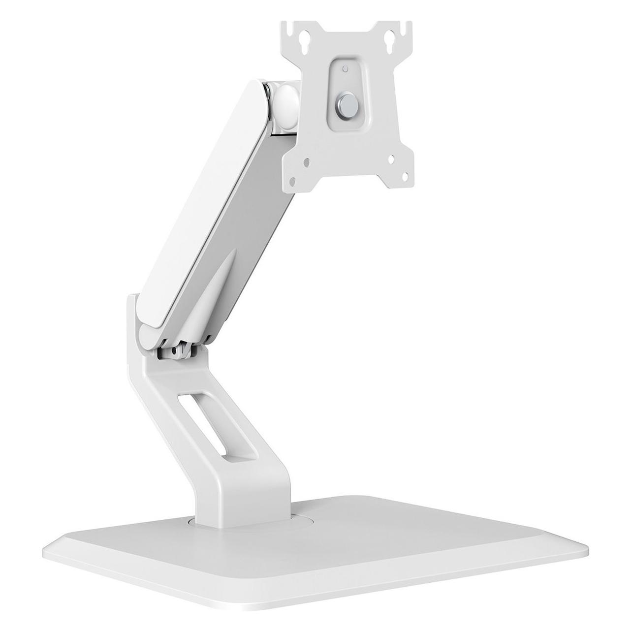 MyWall Vollbeweglicher Tischständer Für Flachbildschirme (Tisch, 32", 10 kg), Monitor Halterung, Weiss