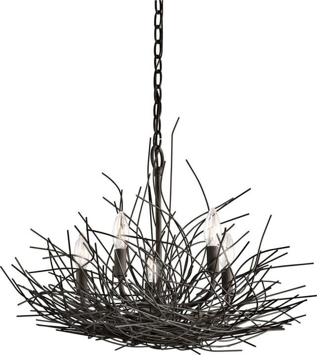 Actual product image Elstead Lighting Organique chandelier E14 5-fold older bronze (61.40 cm)