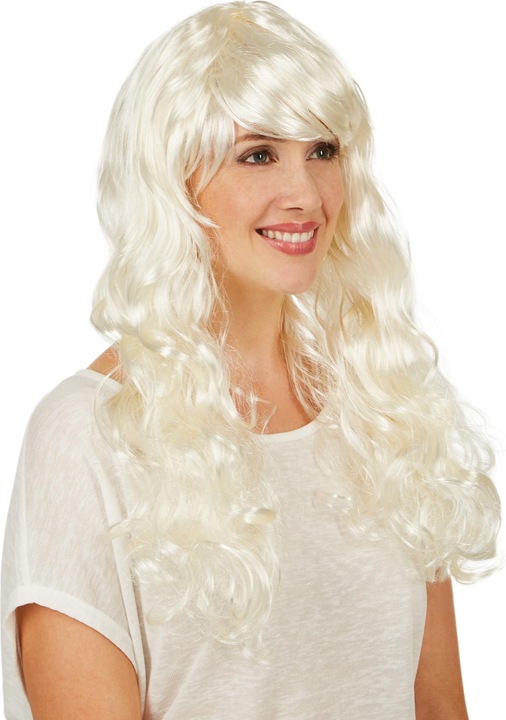 Produktbild Dressforfun Frauenperücke Weissblond lang
