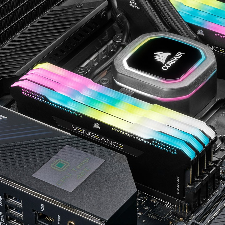 Image du produit Corsair Vengeance RGB Pro SL (4 x 8GB, 3600 MHz, RAM DDR4, DIMM)