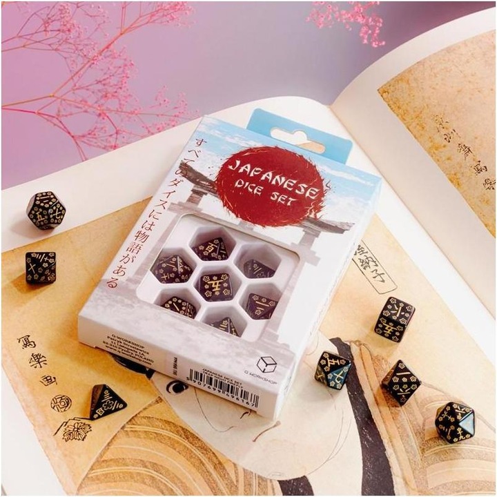 Actual product image Q Workshop SKAN4A - Japanese Würfelset: Deep Night Firefly