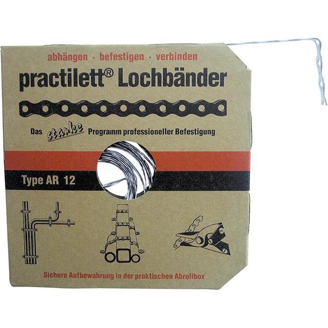 Sst, Baubeschläge + Holzverbinder, Simpson Lochband practilett 16 x 0,8 x 10m schwarz