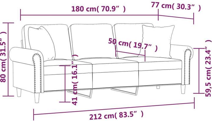 Actual product image vidaXL 10-piece garden lounge set with cushions (3-seater)