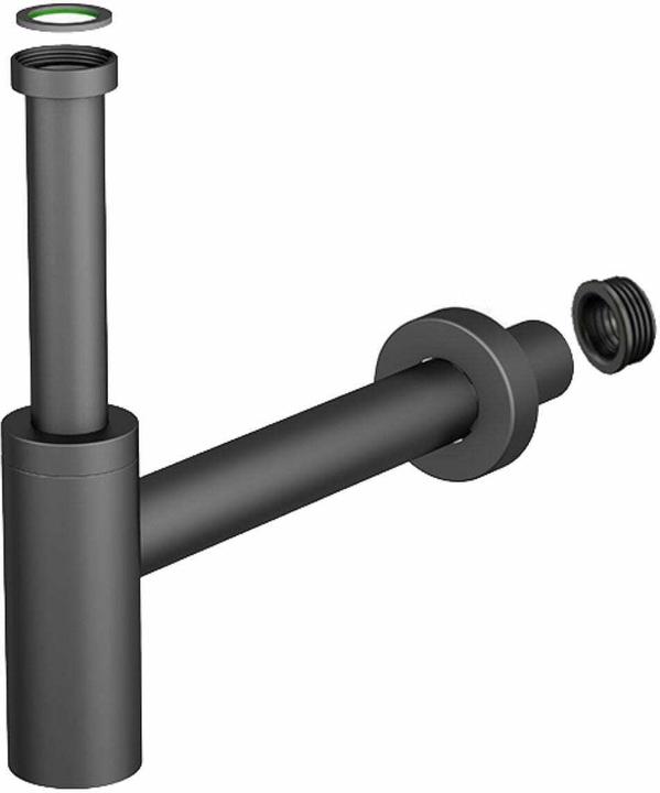 Diaqua Lavabosiphon Profi-Line 1 1/4 x Ø 40 mm, noir (Siphon en bouteille, 1 1/4")