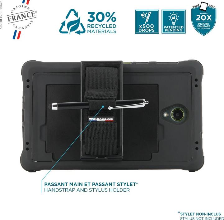 Productafbeelding Mobilis Protech Case 360 Handstrap Kickstand Galaxy Tab Active5 8 (Samsung Galaxy Tab 5)