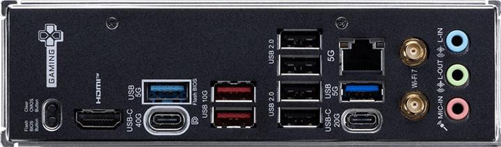 Actual product image MSI X870E GAMING PLUS WIFI (AM5, AMD X870E, ATX)