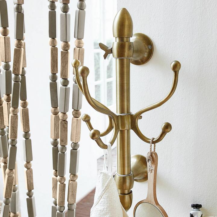 Actual product image Loberon Hook Anthé antique brass