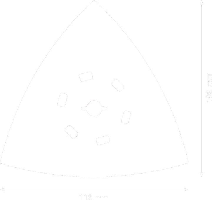 Actual product image Bosch Professional Zubehör EXPERT Sanding Plate MAVZ 116 RT6 Blade for multifunctional tools, 116 mm (60)