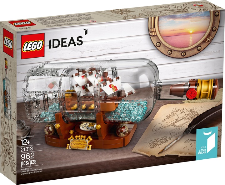 Produktbild LEGO Ideas Schiff in der Flasche (21313, LEGO Seltene Sets, LEGO Ideas)