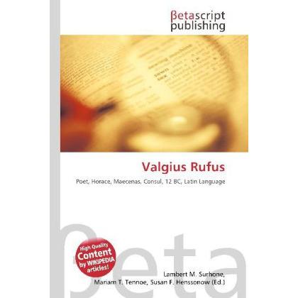 Valgius Rufus, Fachbücher