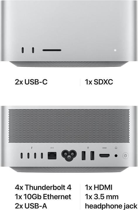 Produktbild Apple Mac Studio (1000 GB, 64 GB, M1 Ultra, Apple M1 Ultra 48-Core)