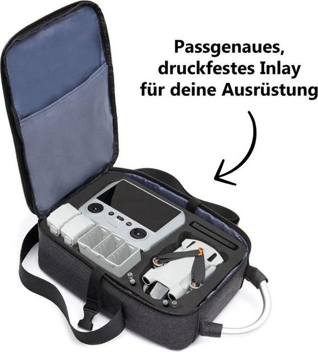 Actual product image Hermex Drone Protection Bag DJI Mini 3 Pro Carrying Case Storage Bag (Drone carrier bag, DJI Mini Pro 3)