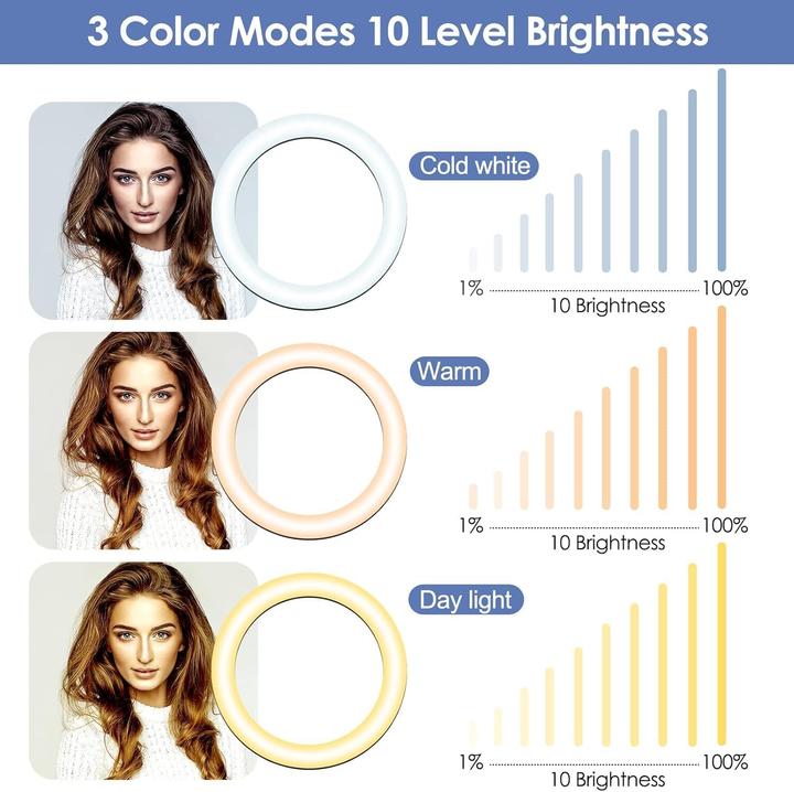 Actual product image UBeesize Ringlicht mit Stativ (Ring light)