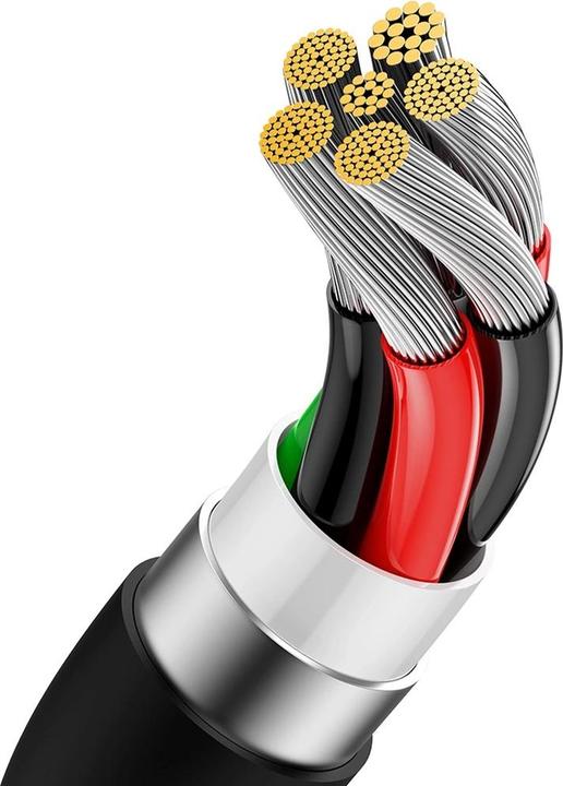 Actual product image Baseus Cable USB do USB-C Superior 100W 1.5m (black) (1.50 m, USB 2.0, 100 W)