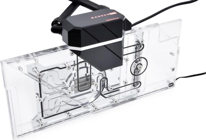 Actual product image Alphacool Eiswolf 2 GPU AIO 360mm Radeon RX 6800/6800XT Gaming Trio X with Backplate