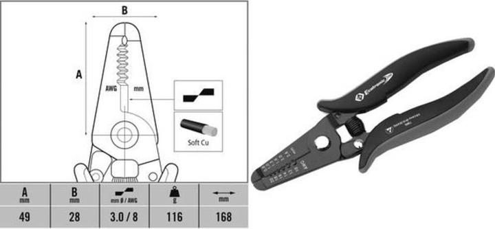 Produktbild C.K Magma ESD-Abisolierzange Geeignet fü (168 mm)
