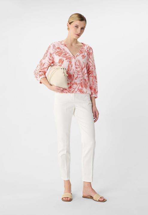 Image du produit Comma Bluse Gemusterte Bluse mit 3/4-Ärmeln (42)