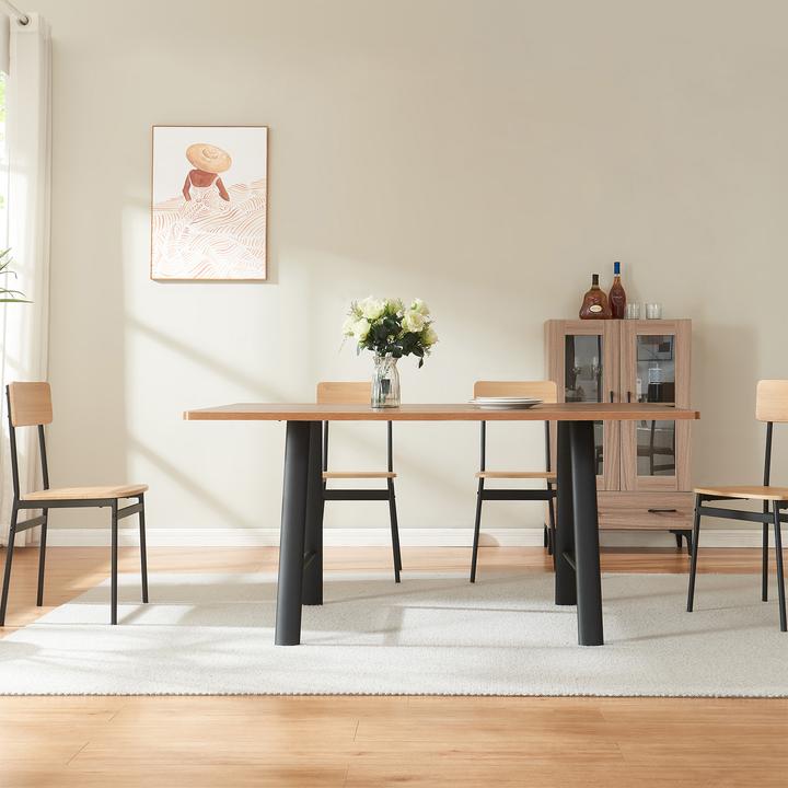 Produktbild En.Casa Tischgestell 2er Set Hullem Stahl 72x70x10 cm Schwarz