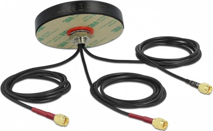 Delock LTE/WLAN/GPS-Antenne Dach, 3xSMA, 1m Kabel 2 dBi