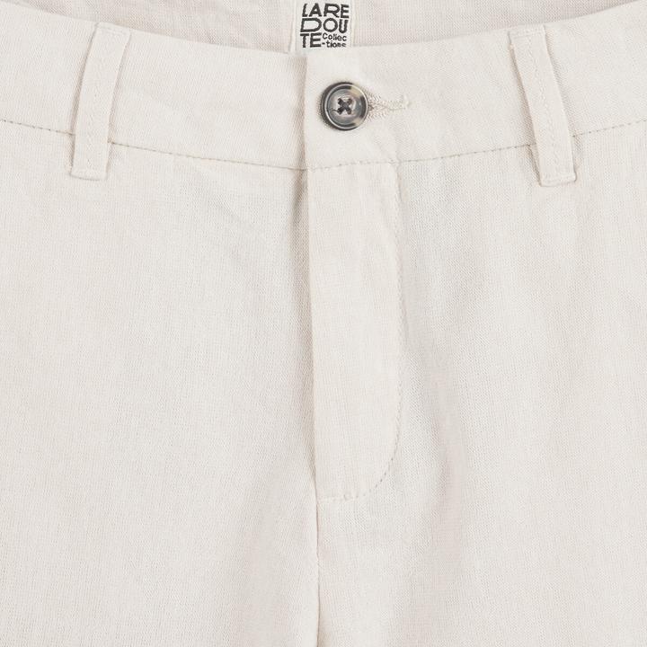 Actual product image La Redoute Collections Chino-Bermuda aus Baumwolle/Leinen (140)
