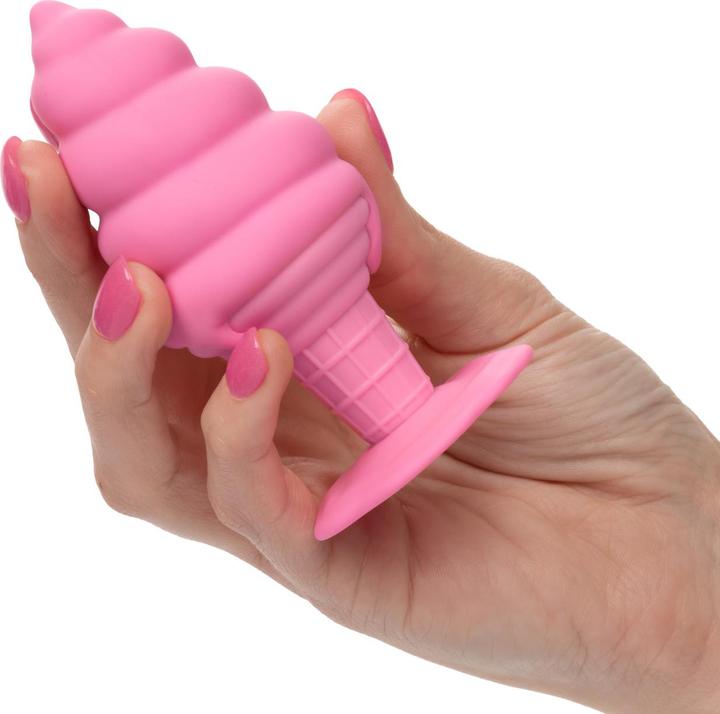 Actual product image CalExotics Naughty Bits® Yum Bum™ Ice Cream Cone Butt Plug