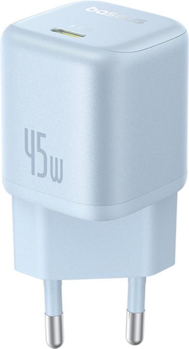 Productafbeelding Baseus - Wall Charger PicoGo (P10176800313-00) - GaN, Fast Charging, 45W, USB-C - Galaxy Blue (45 W)