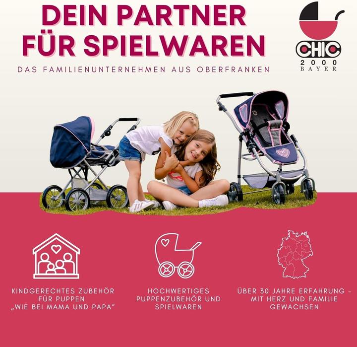 Actual product image Bayer Chic 2000 2in1 Combi Doll Stroller