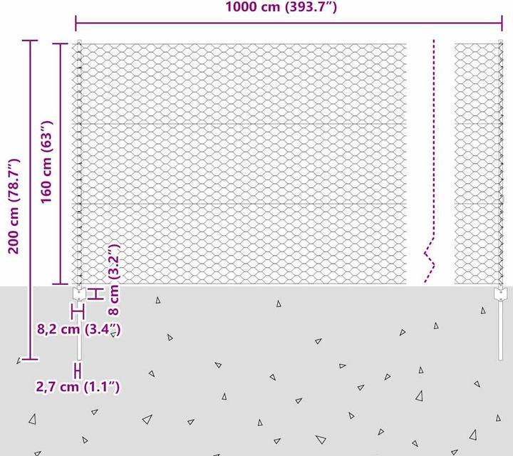 Produktbild vidaXL Aussenbarriere