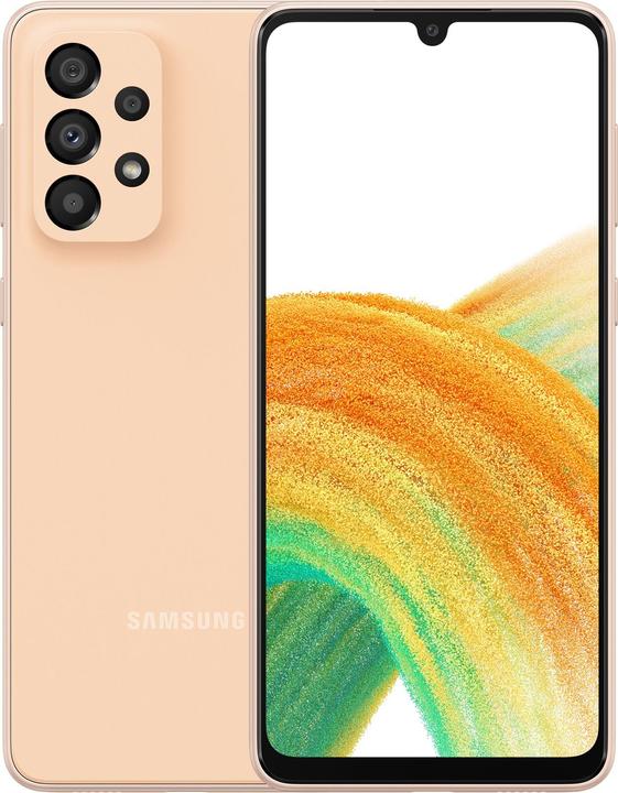Samsung Galaxy A33 5G EU (128 GB, Awesome Peach, 6.40", Dual SIM, 5G)