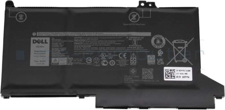 Actual product image Dell Battery, 42WHR, 3 Cell (3 Cells, 3500 mAh)